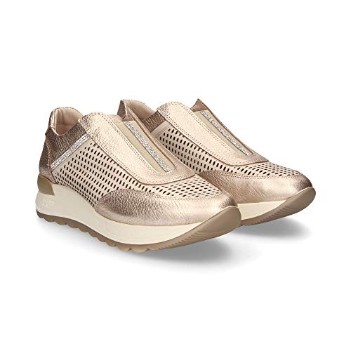 24 HORAS 23970, Zapatillas sin Cordones para Mujer, Dorado (Jazmin 3), 40 EU 24 HORAS 23970, Zapatillas sin Cordones para Mujer, Dorado (Jazmin 3), 40 EU