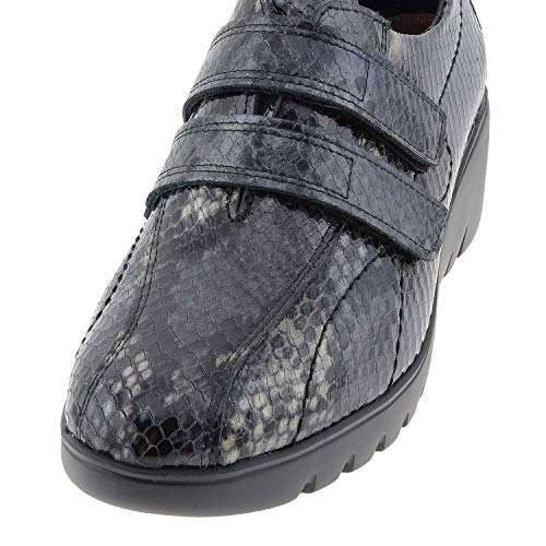 24 Horas 24741 Deportivas Piel con Velcro Talla: 38 Color: Negro 24 Horas 24741 Deportivas Piel con Velcro Talla: 38 Color: Negro