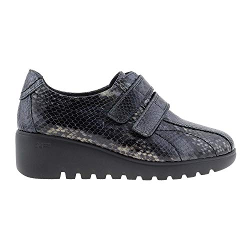 24 Horas 24741 Deportivas Piel con Velcro Talla: 38 Color: Negro 24 Horas 24741 Deportivas Piel con Velcro Talla: 38 Color: Negro