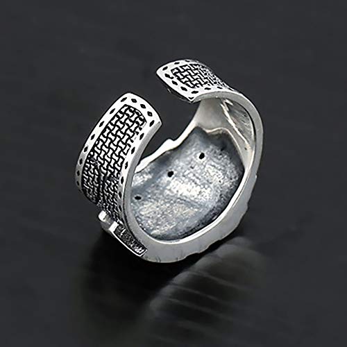 24 JOYAS Anillos Ajustables Póker Gótico Punk. Anillo Escalera de Póker Estilo rockero Unisex (Picas)