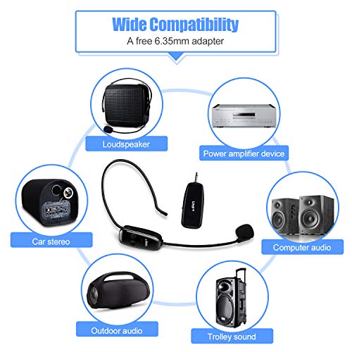 2.4G Micrófono Inalámbrico, HyAdierTech Transmisión Inalámbrica Estable, Micrófono Altavoz Auricular y de Mano 2 En 1 para Amplificador de Voz, para Ayuda Turístico, Rendimiento, Discurso 2.4G Micrófono Inalámbrico, HyAdierTech Transmisión Inalámbrica Estable, Micrófono Altavoz Auricular y de Mano 2 En 1 para Amplificador de Voz, para Ayuda Turístico, Rendimiento, Discurso