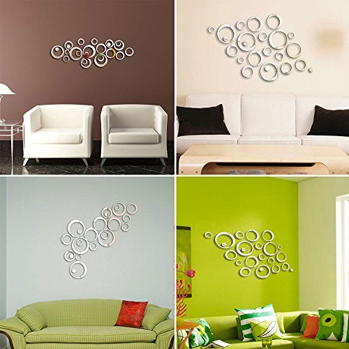 24Pcs Pegatinas Decorativas Pared Baño Espejos Adhesivos Acrílico Decoración Salón Hogar Oficina Tiendas Habitación 24Pcs Pegatinas Decorativas Pared Baño Espejos Adhesivos Acrílico Decoración Salón Hogar Oficina Tiendas Habitación