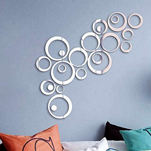 24Pcs Pegatinas Decorativas Pared Baño Espejos Adhesivos Acrílico Decoración Salón Hogar Oficina Tiendas Habitación 24Pcs Pegatinas Decorativas Pared Baño Espejos Adhesivos Acrílico Decoración Salón Hogar Oficina Tiendas Habitación