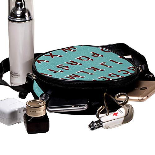 26 letras inglesas bolso diagonal redondo Crossbody cartera, bolso de hombro de moda círculo bolso bandolera mini lona Inclinado bolso de hombro 26 letras inglesas bolso diagonal redondo Crossbody cartera, bolso de hombro de moda círculo bolso bandolera mini lona Inclinado bolso de hombro
