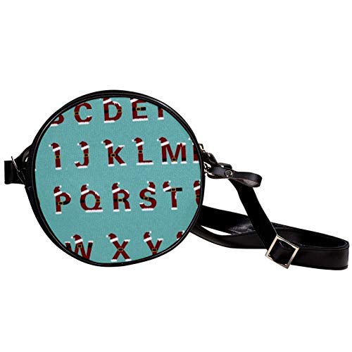 26 letras inglesas bolso diagonal redondo Crossbody cartera, bolso de hombro de moda círculo bolso bandolera mini lona Inclinado bolso de hombro 26 letras inglesas bolso diagonal redondo Crossbody cartera, bolso de hombro de moda círculo bolso bandolera mini lona Inclinado bolso de hombro