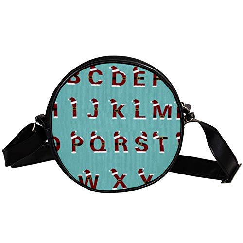 26 letras inglesas bolso diagonal redondo Crossbody cartera, bolso de hombro de moda círculo bolso bandolera mini lona Inclinado bolso de hombro 26 letras inglesas bolso diagonal redondo Crossbody cartera, bolso de hombro de moda círculo bolso bandolera mini lona Inclinado bolso de hombro