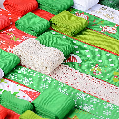 26pcs Cinta Navidad de Tela Cinta Navideña Decorativa para Navidad Decoración iFiesta Boda Hogar Multicolor 1m x 26pcs 26pcs Cinta Navidad de Tela Cinta Navideña Decorativa para Navidad Decoración iFiesta Boda Hogar Multicolor 1m x 26pcs