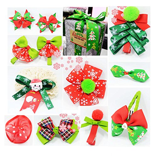 26pcs Cinta Navidad de Tela Cinta Navideña Decorativa para Navidad Decoración iFiesta Boda Hogar Multicolor 1m x 26pcs