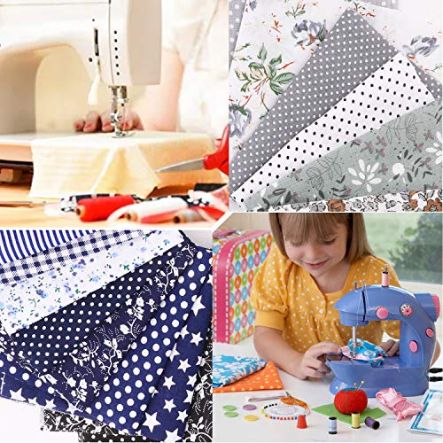 28 Piezas Tela de Algodón Patchwork, Tela de Estampada Flores de Costura de Material Textil Manualidades Retales Algodón con Cinta elástica e Puente de la Nariz para Coser DIY(25x25cm Color Profundo) 28 Piezas Tela de Algodón Patchwork, Tela de Estampada Flores de Costura de Material Textil Manualidades Retales Algodón con Cinta elástica e Puente de la Nariz para Coser DIY(25x25cm Color Profundo)