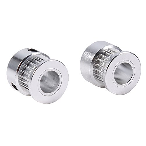 2pcs GT2 Poleas para Correa Sincronizada de 20 Dientas Poleas Dentadas Sncrona de Brida Rueda de 8mm de Dimetro para Impresora 3D 2pcs GT2 Poleas para Correa Sincronizada de 20 Dientas Poleas Dentadas Sncrona de Brida Rueda de 8mm de Dimetro para Impresora 3D