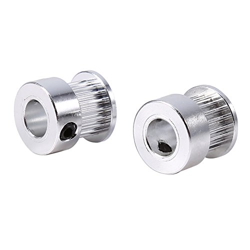 2pcs GT2 Poleas para Correa Sincronizada de 20 Dientas Poleas Dentadas Sncrona de Brida Rueda de 8mm de Dimetro para Impresora 3D 2pcs GT2 Poleas para Correa Sincronizada de 20 Dientas Poleas Dentadas Sncrona de Brida Rueda de 8mm de Dimetro para Impresora 3D