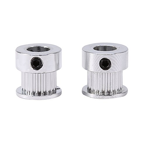 2pcs GT2 Poleas para Correa Sincronizada de 20 Dientas Poleas Dentadas Sncrona de Brida Rueda de 8mm de Dimetro para Impresora 3D 2pcs GT2 Poleas para Correa Sincronizada de 20 Dientas Poleas Dentadas Sncrona de Brida Rueda de 8mm de Dimetro para Impresora 3D