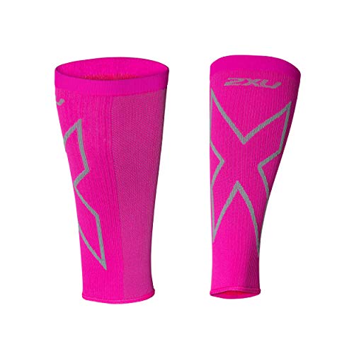 2XU X Compression Calf Sleeves Magenta M Calentador de piernas, Hombre, Rosa, Estandar