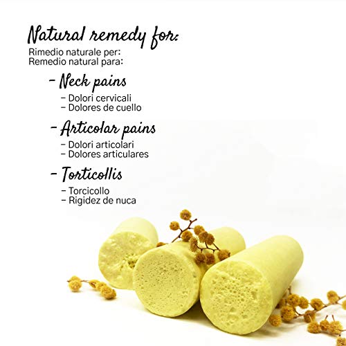 3 Barritas de azufre - Remedio natural para los dolores cervicales, tortícolis, dolores articulares y resfriados