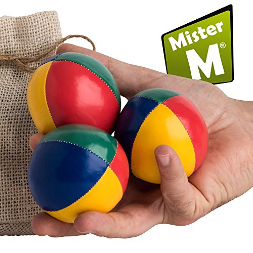 ✓ 3 Bolas para Malabares Relleno Orgánico ✓ con Bolsa Video En Línea ✓ por “Mister M”