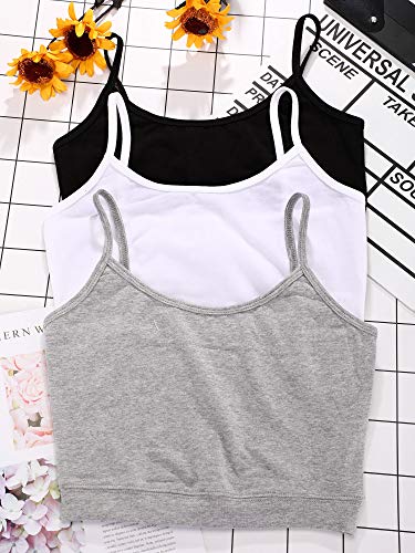 3 Camisolas Spaghetti para Yoga Dormir (Negro, Blanco, Gris, S) 3 Camisolas Spaghetti para Yoga Dormir (Negro, Blanco, Gris, S)