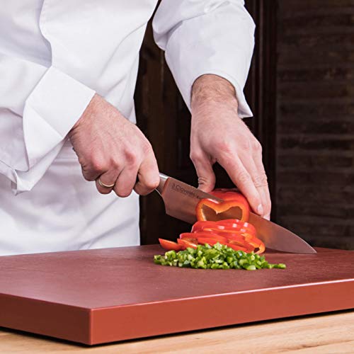 3 Claveles - Cuchillo Cocinero Forjado, Pulido Mate, Acero Inoxidable, línea Toledo - (20cm - 8") 3 Claveles - Cuchillo Cocinero Forjado, Pulido Mate, Acero Inoxidable, línea Toledo - (20cm - 8")