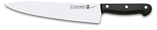 3 Claveles Juego, 5 Cuchillos + Chaira + Estuche de Transporte, Línea Uniblock, Acero Inoxidable, Negro, 0 cm