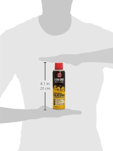 3-IN-ONE 34468 Spray lubricante de silicona (250 ml), Amarillo/Negro, 250ml 3-IN-ONE 34468 Spray lubricante de silicona (250 ml), Amarillo/Negro, 250ml