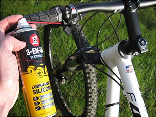 3-IN-ONE 34468 Spray lubricante de silicona (250 ml), Amarillo/Negro, 250ml 3-IN-ONE 34468 Spray lubricante de silicona (250 ml), Amarillo/Negro, 250ml
