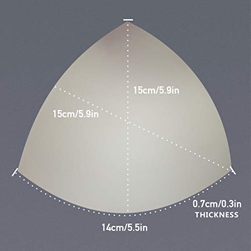 3 Pack Almohadillas para Sujetador, Rellenos Extraíbles para Bikinis, Sujetador Deportivo Push-up Semicírculo Recomendabe para Copa B/C (Delgado Beige) 3 Pack Almohadillas para Sujetador, Rellenos Extraíbles para Bikinis, Sujetador Deportivo Push-up Semicírculo Recomendabe para Copa B/C (Delgado Beige)