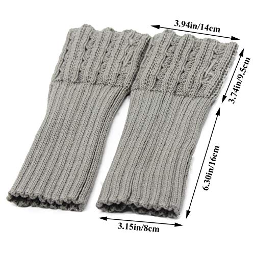 3 Pares Calentadores Piernas Mujer Calcetines de Punto Invierno Tejidos Cálidos Botón Calientapiernas Cortas Ganchillo Cubierta para Botas y Botines (Negro/Gris/Beige) 3 Pares Calentadores Piernas Mujer Calcetines de Punto Invierno Tejidos Cálidos Botón Calientapiernas Cortas Ganchillo Cubierta para Botas y Botines (Negro/Gris/Beige)