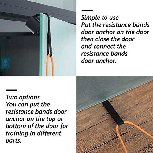 3 Pcs Ancla De Puerta, Door Anchor Entrenamiento En Suspensión Sistema De Tope para La Puerta para El Uso con Cables De Formación De Fitness Y Ejercicio Banda De Resistencia