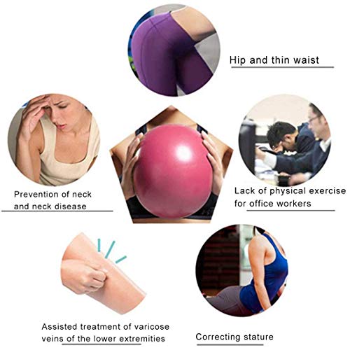 3 PCS Mini Yoga Pilates bola a prueba de explosiones de PVC bola equilibrada gimnástico de la aptitud ejercicio de entrenamiento con paja, Diámetro: 25 cm (rosa) Práctico equipo de gimnasia en el hoga 3 PCS Mini Yoga Pilates bola a prueba de explosiones de PVC bola equilibrada gimnástico de la aptitud ejercicio de entrenamiento con paja, Diámetro: 25 cm (rosa) Práctico equipo de gimnasia en el hoga