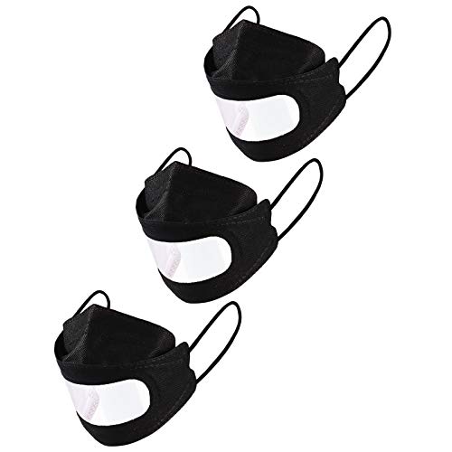 3 Piezas Plástico Transparente Visible Adulto_Máscara, Reutilizable Lavable y Transpirable Bandanas Limpieza Fácil 3 Piezas Plástico Transparente Visible Adulto_Máscara, Reutilizable Lavable y Transpirable Bandanas Limpieza Fácil