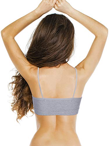 3 Sujetadores de Tubo de Cuello V Camisola con Relleno sin Costura Bandeau Sujetador Deportivo Sujetador de Dormir con Tirantes Elásticos (Negro, Blanco, Gris, L-XL) 3 Sujetadores de Tubo de Cuello V Camisola con Relleno sin Costura Bandeau Sujetador Deportivo Sujetador de Dormir con Tirantes Elásticos (Negro, Blanco, Gris, L-XL)