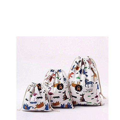 3 unidades bolsas algodón con cuerda organizadore para bebé ropa juguete pañale 3 unidades bolsas algodón con cuerda organizadore para bebé ropa juguete pañale