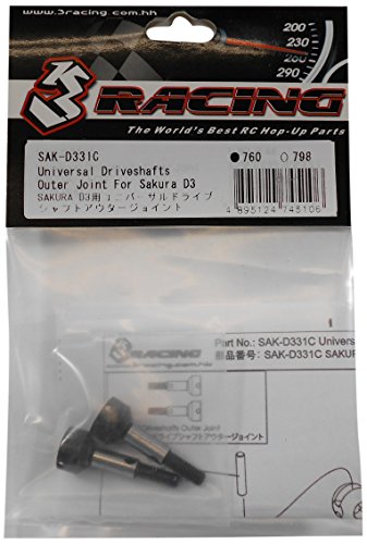 3 universal Gran angular para el eje de la rueda para las carreras de SAK-D331C Sakura D3 (tres Racing)