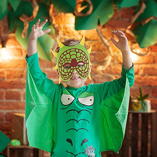 30 Máscaras de Espuma de Dinosaurio para Niños con Correas Elásticas| Fiesta de Cumpleaños de Dino, Disfraces, Halloween, Decoración.
