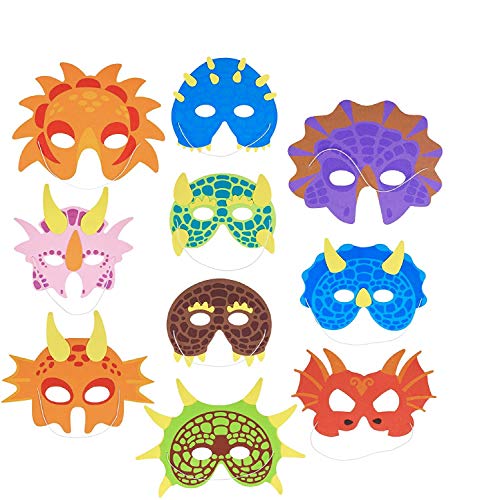 30 Máscaras de Espuma de Dinosaurio para Niños con Correas Elásticas| Fiesta de Cumpleaños de Dino, Disfraces, Halloween, Decoración. 30 Máscaras de Espuma de Dinosaurio para Niños con Correas Elásticas| Fiesta de Cumpleaños de Dino, Disfraces, Halloween, Decoración.