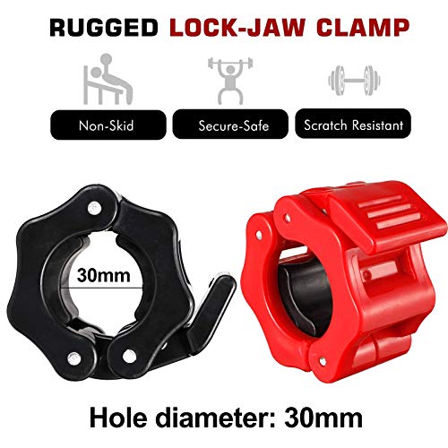 30 mm -1 par Abrazaderas Mancuernas,Abrazaderas de Sujeción Mancuerna,Bloqueadores Mancuernas,Abrazaderas de Topes Barras,Cierre de Barra de Pesas,Bloqueo Fitness,Abrazaderas Barra de Pesas (Rojo) 30 mm -1 par Abrazaderas Mancuernas,Abrazaderas de Sujeción Mancuerna,Bloqueadores Mancuernas,Abrazaderas de Topes Barras,Cierre de Barra de Pesas,Bloqueo Fitness,Abrazaderas Barra de Pesas (Rojo)