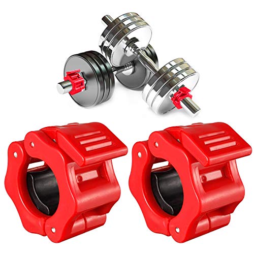 30 mm -1 par Abrazaderas Mancuernas,Abrazaderas de Sujeción Mancuerna,Bloqueadores Mancuernas,Abrazaderas de Topes Barras,Cierre de Barra de Pesas,Bloqueo Fitness,Abrazaderas Barra de Pesas (Rojo) 30 mm -1 par Abrazaderas Mancuernas,Abrazaderas de Sujeción Mancuerna,Bloqueadores Mancuernas,Abrazaderas de Topes Barras,Cierre de Barra de Pesas,Bloqueo Fitness,Abrazaderas Barra de Pesas (Rojo)