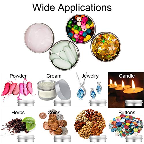 30 Piezas Tarros de Aluminio vacío Recipiente de cosmética para Crema loción máscaras Mini Velas cosméticos Arte de uñas (20 ml) 30 Piezas Tarros de Aluminio vacío Recipiente de cosmética para Crema loción máscaras Mini Velas cosméticos Arte de uñas (20 ml)