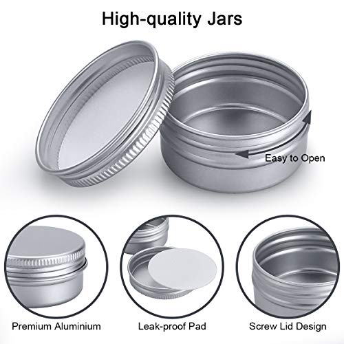 30 Piezas Tarros de Aluminio vacío Recipiente de cosmética para Crema loción máscaras Mini Velas cosméticos Arte de uñas (20 ml) 30 Piezas Tarros de Aluminio vacío Recipiente de cosmética para Crema loción máscaras Mini Velas cosméticos Arte de uñas (20 ml)
