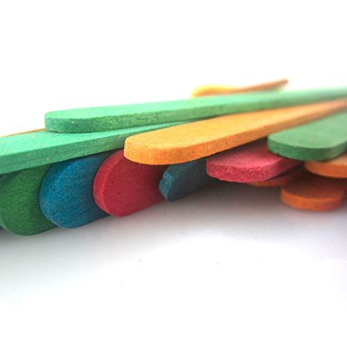 300 raíces Palitos de helado de color, palitos de helado de madera natural, juego de palitos casero, herramientas artesanales de madera para niños, decoraciones de bricolaje, colores mezclados 300 raíces Palitos de helado de color, palitos de helado de madera natural, juego de palitos casero, herramientas artesanales de madera para niños, decoraciones de bricolaje, colores mezclados