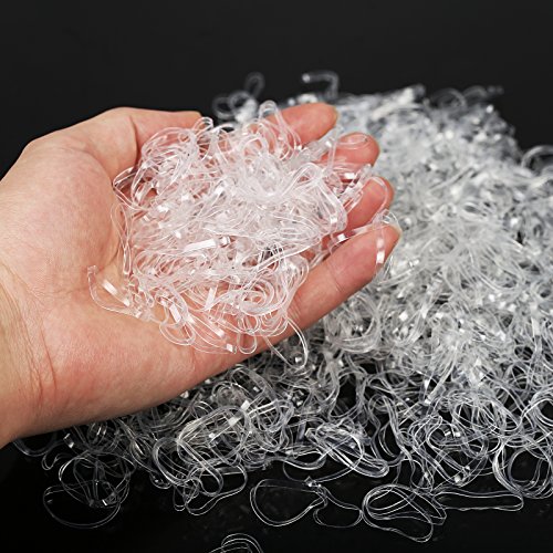 3000pcs banda elástica pelo de SEELOK gomas de lazo anillo de cuerda para hip pop, pelo sucio (transparente) 3000pcs banda elástica pelo de SEELOK gomas de lazo anillo de cuerda para hip pop, pelo sucio (transparente)