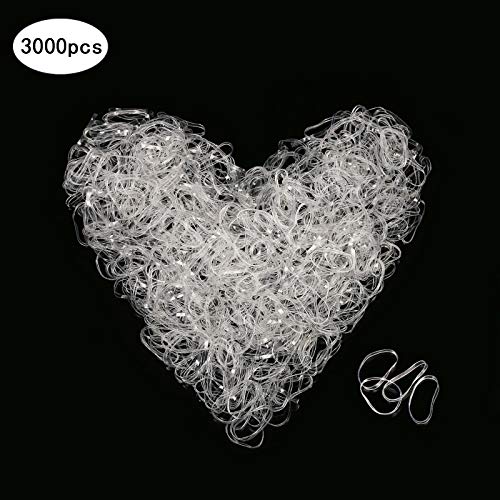 3000pcs banda elástica pelo de SEELOK gomas de lazo anillo de cuerda para hip pop, pelo sucio (transparente) 3000pcs banda elástica pelo de SEELOK gomas de lazo anillo de cuerda para hip pop, pelo sucio (transparente)