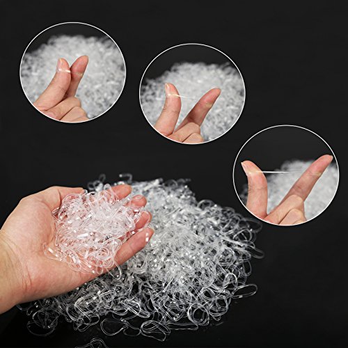 3000pcs banda elástica pelo de SEELOK gomas de lazo anillo de cuerda para hip pop, pelo sucio (transparente) 3000pcs banda elástica pelo de SEELOK gomas de lazo anillo de cuerda para hip pop, pelo sucio (transparente)
