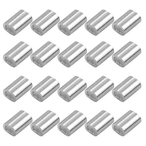 30m x 1.5mm cable de acero cuerda de acero inoxidable, cable de alambre, carrete de alambre, accesorios para caballos, cable de fotos con 20 piezas de manga de engarce de aluminio, admite hasta 150kg 30m x 1.5mm cable de acero cuerda de acero inoxidable, cable de alambre, carrete de alambre, accesorios para caballos, cable de fotos con 20 piezas de manga de engarce de aluminio, admite hasta 150kg