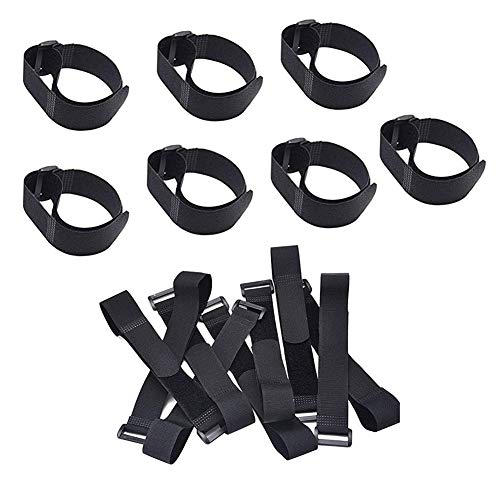 30PCS Brida Autoadhesiva para Cables,Correa Ajustable Cinta Autoadhesiva Reutilizable,Organizador de Cable,Cinta de Acabado de Objetos,4 Longitudes Diferentes(Negro).