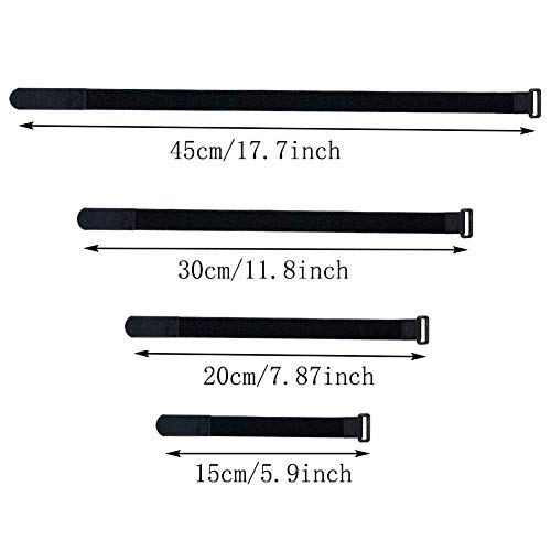 30PCS Brida Autoadhesiva para Cables,Correa Ajustable Cinta Autoadhesiva Reutilizable,Organizador de Cable,Cinta de Acabado de Objetos,4 Longitudes Diferentes(Negro). 30PCS Brida Autoadhesiva para Cables,Correa Ajustable Cinta Autoadhesiva Reutilizable,Organizador de Cable,Cinta de Acabado de Objetos,4 Longitudes Diferentes(Negro).