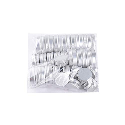 30pcs Latas de Aluminio Vacías (15ml, 30ml, 60ml) Contenedor de Cosméticos Redondo Tarros Vacíos Pequeños Bote Cierre Roscado para Crema Bálsamo Labial Aceite Viajes Almacenamiento Vela Jabon 30pcs Latas de Aluminio Vacías (15ml, 30ml, 60ml) Contenedor de Cosméticos Redondo Tarros Vacíos Pequeños Bote Cierre Roscado para Crema Bálsamo Labial Aceite Viajes Almacenamiento Vela Jabon