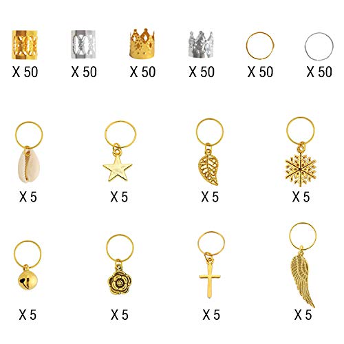340 unidades de horquillas para el pelo, de aluminio, para trenzas, accesorios (oro y plata) 340 unidades de horquillas para el pelo, de aluminio, para trenzas, accesorios (oro y plata)