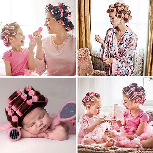 36 piezas de esponja de espuma rulos para el cabello esponja flexible rizadores de cabello mágicos DIT herramientas de peluquería para peinar el cabello (rosa y azul, 2cm y 3,6cm) 36 piezas de esponja de espuma rulos para el cabello esponja flexible rizadores de cabello mágicos DIT herramientas de peluquería para peinar el cabello (rosa y azul, 2cm y 3,6cm)