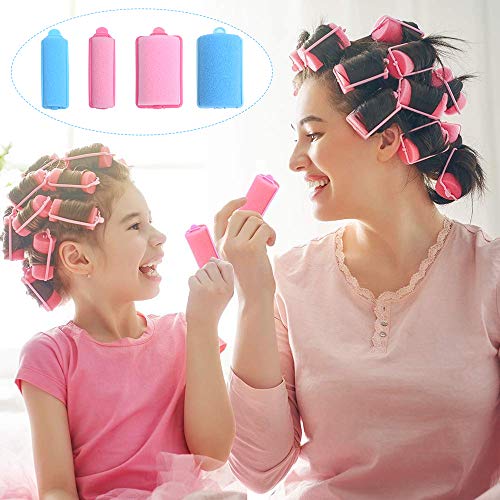 36 piezas de esponja de espuma rulos para el cabello esponja flexible rizadores de cabello mágicos DIT herramientas de peluquería para peinar el cabello (rosa y azul, 2cm y 3,6cm) 36 piezas de esponja de espuma rulos para el cabello esponja flexible rizadores de cabello mágicos DIT herramientas de peluquería para peinar el cabello (rosa y azul, 2cm y 3,6cm)