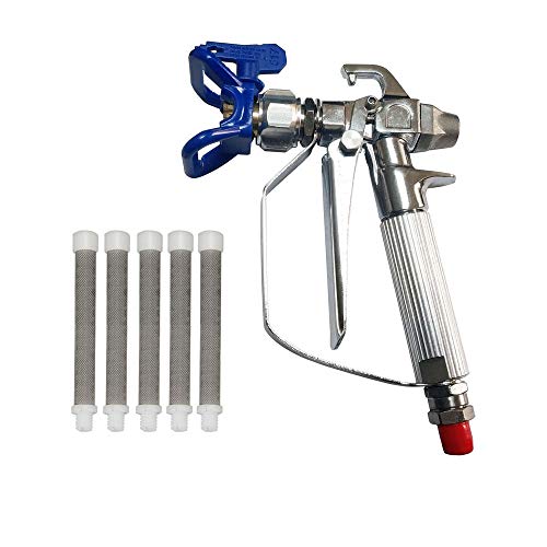 3600 PSI Airless pistola pintura alta presión + boquilla asiento para Titan/Wagner/Graco+5 x Filtro de bomba de pulverización Airless 3600 PSI Airless pistola pintura alta presión + boquilla asiento para Titan/Wagner/Graco+5 x Filtro de bomba de pulverización Airless